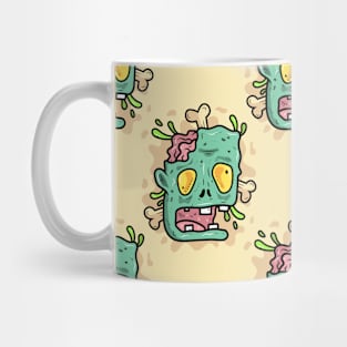 beige halloween zombie Mug